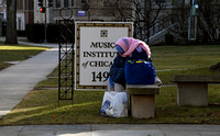 Homeless in Evanston, IL on MLK Day weekend 2023
